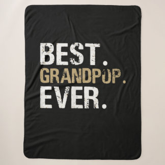 Funny Grandson | Best Grandpop Ever Sherpa Blanket