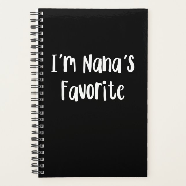 Funny Grandson | I'm Nana's Favorite Planner (Front)