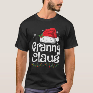 Funny Granny Claus Christmas T-Shirt Pajamas Santa