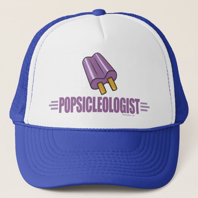 Funny Grape Popsicle Lover Trucker Hat (Front)
