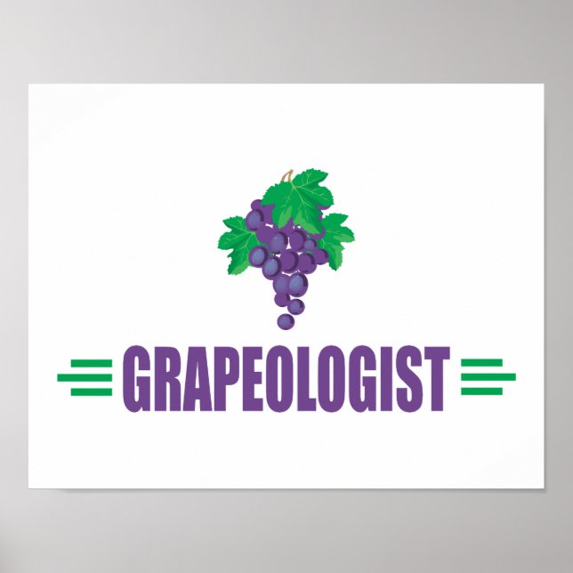 Funny Grapes Poster (Front)