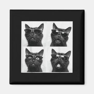 Funny Graphic Cat Photobooth Selfie Funny _2  Magnet