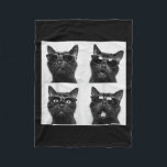 Funny Graphic Cat Photobooth Selfie Funny _5  Fleece Blanket<br><div class="desc">Funny Graphic Cat Photobooth Selfie Funny _5</div>