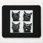 Funny Graphic Cat Photobooth Selfie Funny _5  Mouse Pad<br><div class="desc">Funny Graphic Cat Photobooth Selfie Funny _5</div>