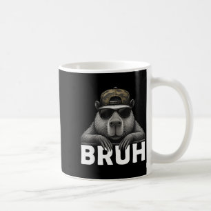Funny Graphic Meme Capybara Bruh For Boys Girls Me Coffee Mug