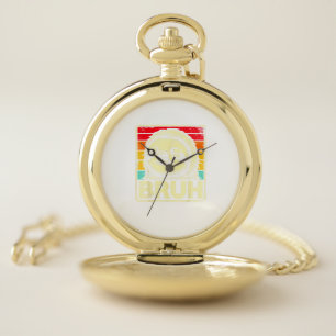 Funny Graphic Meme Sloth Bruh for Boys Girls Men W Pocket Watch