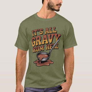 Funny Gravy Thanksgiving - Retro Foodie Tee
