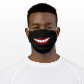 FUNNY GREAT BIG SMILE FACE MASK (Worn)
