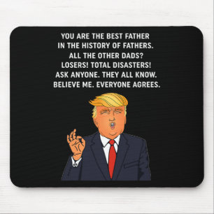 Funny Great Dad Donald Trump Father's Day Gift Tee Mouse Pad