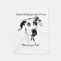 great dane throw blankets