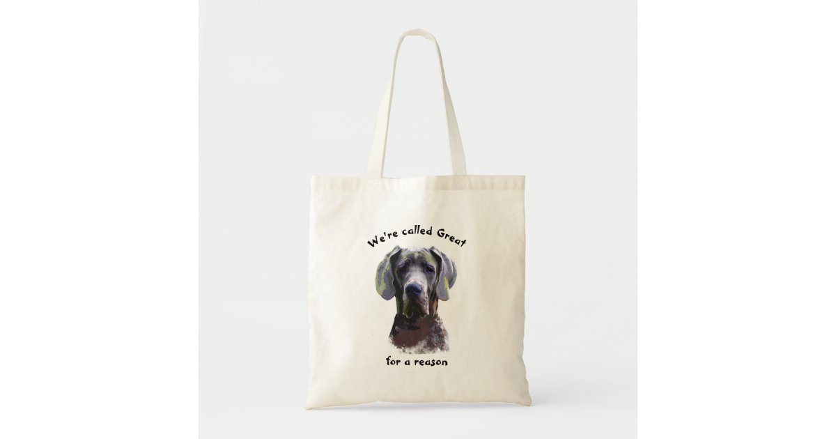 Great Dane Choice of Colours. I Love Great Danes Cotton Shopping Bag