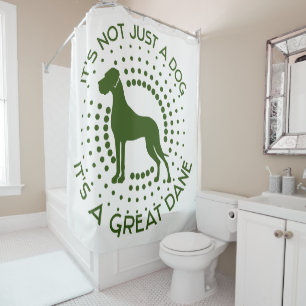 Funny Great Dane Shower Curtain