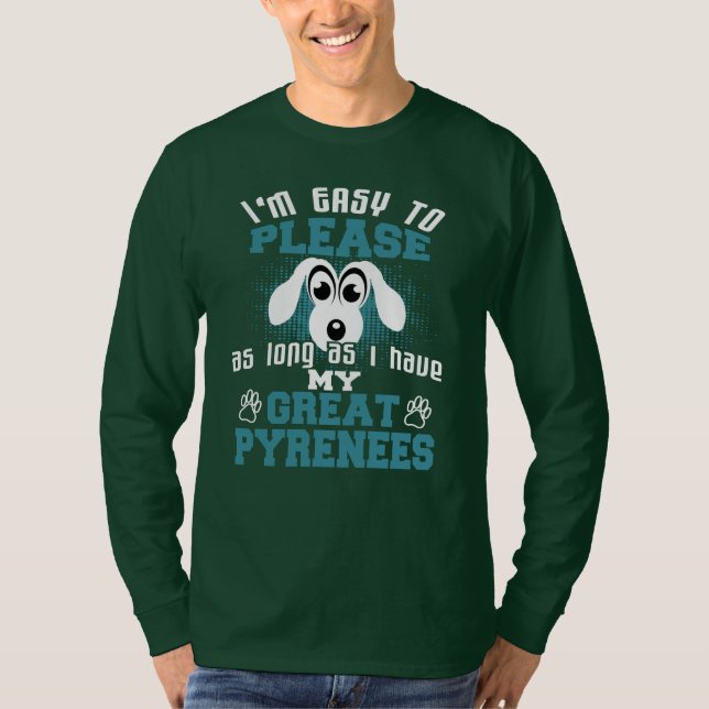Funny Great Pyrenees Dog Owners T-Shirt (Front)