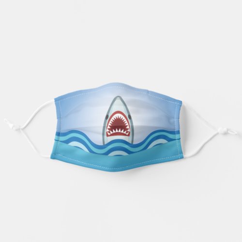 Funny Great White Shark Attack Adult Cloth Face Mask