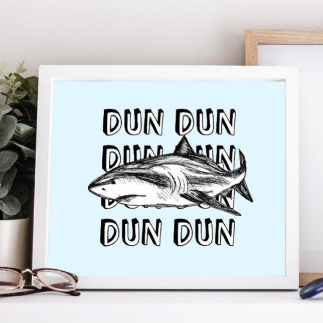 Funny Great White Shark Attack Art Print (Creator Uploaded)