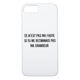 Funny Greatness in French iPhone 8/7 Case