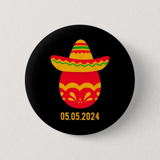 Funny Greek Orthodox Easter Egg Greek Easter Cinco Button (Front)