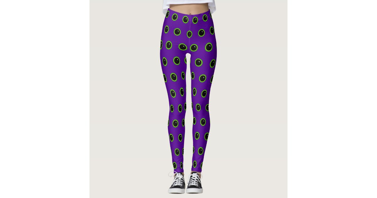 Fun quirky polka dots leggings | Zazzle
