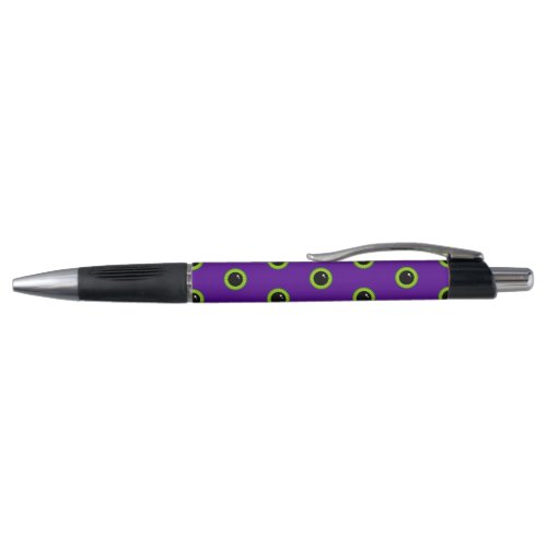 Funny Green and Purple Monster Eyes Pen