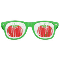 Funny green and red tomato party shades sunglasses Funny green and red tomato party shades sunglasses
