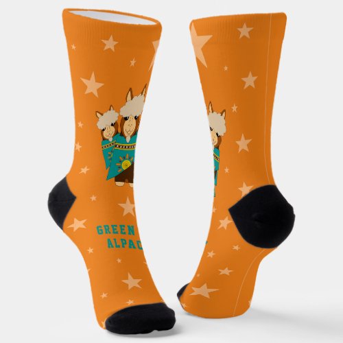 Funny Green Bay Alpacas Sports Team Socks