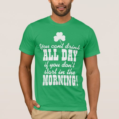 Funny Green Beer Day Drinking T_Shirt