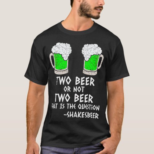 Funny Green Beer Drinking Saint St Patrick Paddys T_Shirt