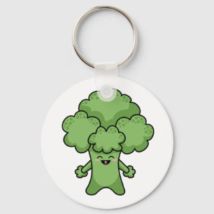 Funny Green Broccoli Keychain
