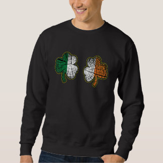 Funny Green Clover shenanigans Irish Shamrock St P Sweatshirt