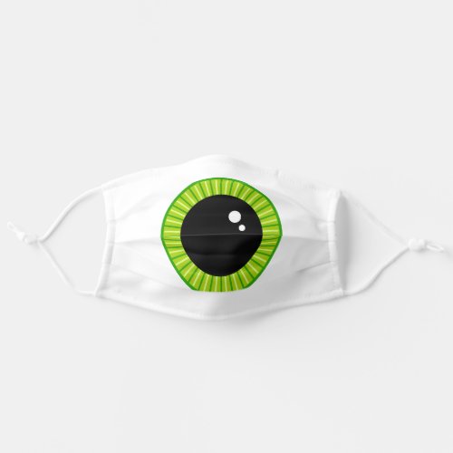 Funny Green Eyeball Adult Cloth Face Mask