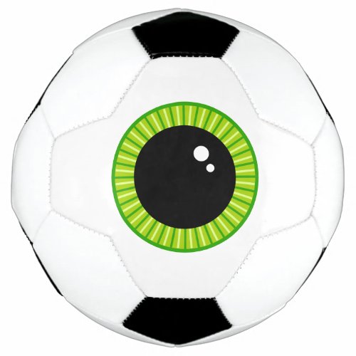 Funny Green Eyeball Soccer Ball