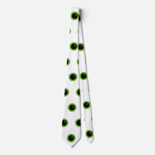 Funny Green Eyes Neck Tie