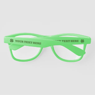Funny green glasses for St. Patrick's Day party