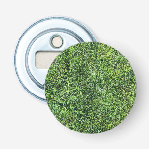 Funny green grass real photo texture pattern fun bottle opener
