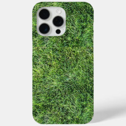Funny green grass real photo texture pattern fun iPhone 15 pro max case