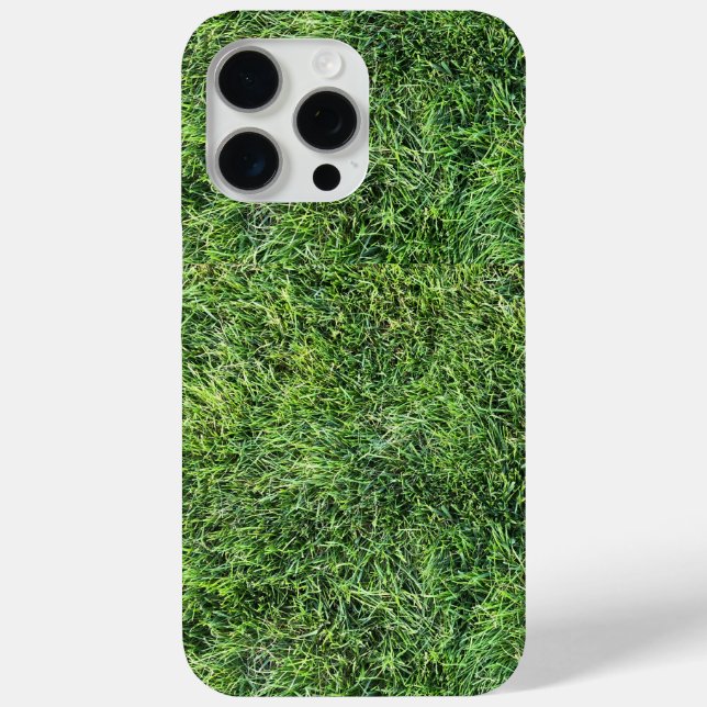 Funny green grass real photo texture pattern fun Case-Mate iPhone case (Back)