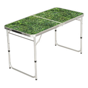 Funny green grass texture pattern real photo cool beer pong table