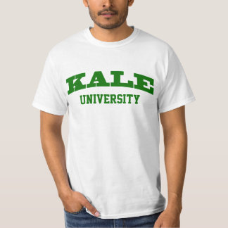 Funny Green Kale University Parody College Vegan T-Shirt