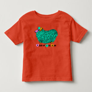 Funny Green Ram Chinese Year Zodiac Toddler T T-shirt