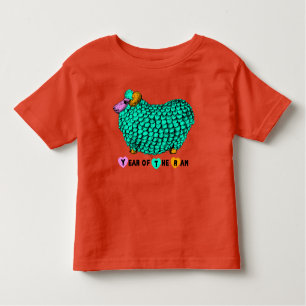 Funny Green Ram Chinese Year Zodiac Toddler T Toddler T-shirt