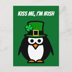 Funny green St Patricks Day party postcards