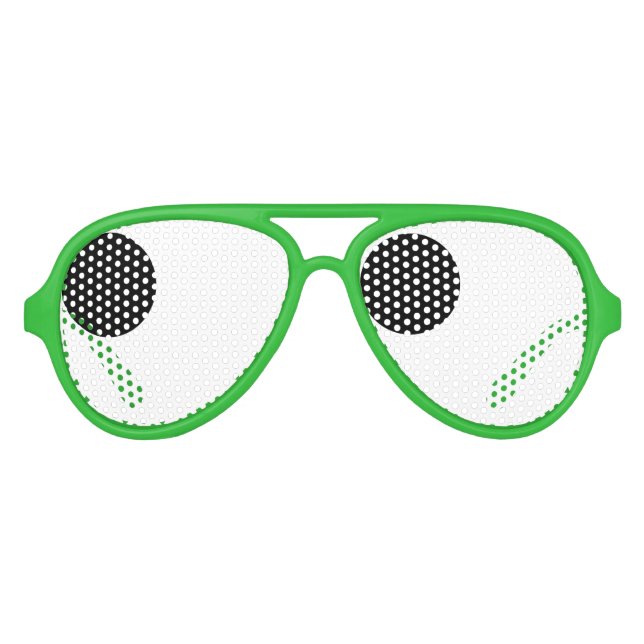 Funny green St Patrick's Day party shades prop (Front)