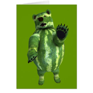 Funny Green Watermelons Bear