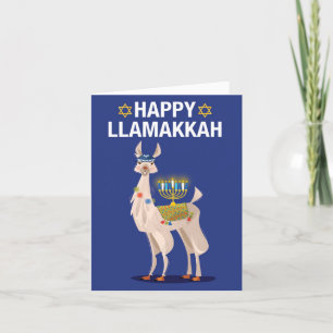 Funny Greeting Card - Jewish Holiday Llamakkah