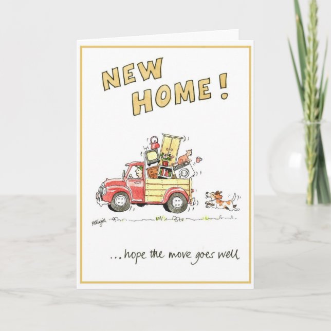 Funny greeting card - new home (Front)