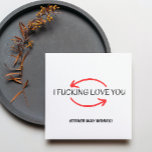Funny Greeting, Rude Card for Husband or Boyfriend<br><div class="desc">Funny Greeting,  Rude Card for husband or boyfriend has featured funky font style and two red arrows. perfect for anniversary or birthday gifts.</div>