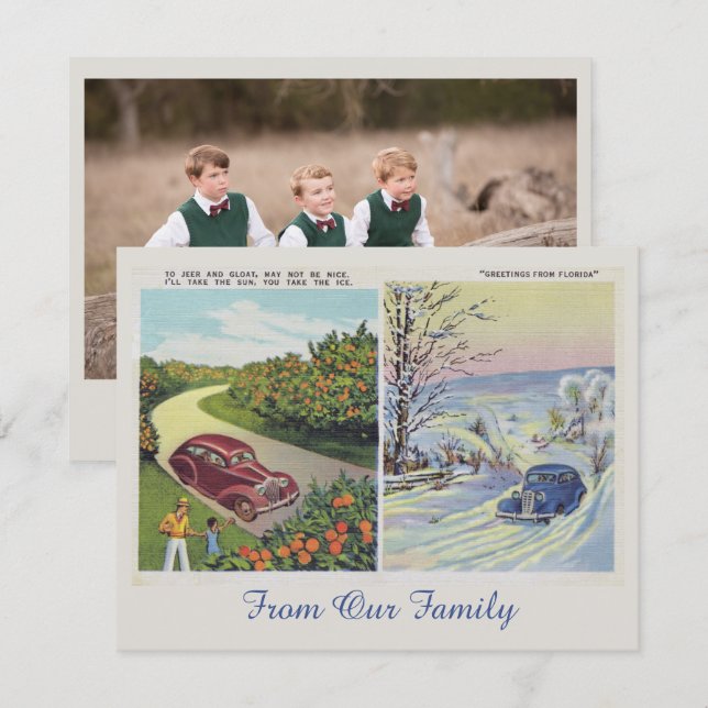 Funny Greetings From Florida Photocard (Front/Back)
