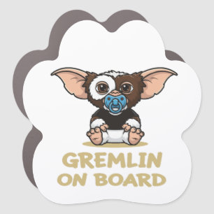 Funny Gremlin On Board Cute 80s Movie Baby Car Car Magnet