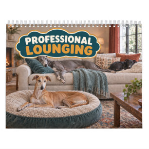 Funny Greyhound Professional Lounging Calendar