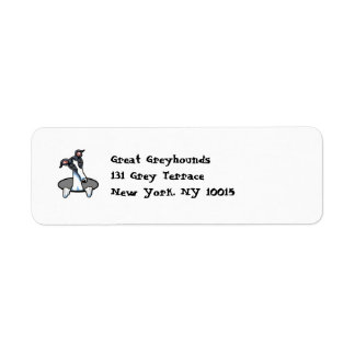 Funny Greyhound Whippet Label